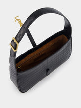 Saint Laurent Le 5 À 7 Crocodile-Effect Shoulder Bag