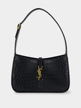 Saint Laurent Le 5 À 7 Crocodile-Effect Shoulder Bag