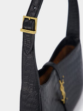 Saint Laurent Le 5 À 7 Crocodile-Effect Shoulder Bag