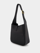 Saint Laurent Le 5 À 7 Small Supple Monogram-Plaque Bag In Grained Leather