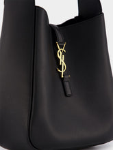 Saint Laurent Le 5 À 7 Small Supple Monogram-Plaque Bag In Grained Leather