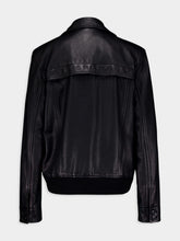 Saint Laurent Leather Bomber Jacket