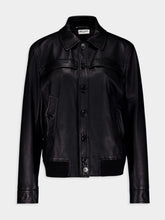 Saint Laurent Leather Bomber Jacket