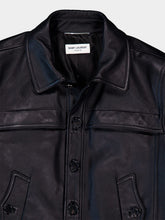 Saint Laurent Leather Bomber Jacket