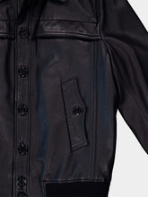Saint Laurent Leather Bomber Jacket