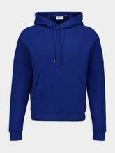 Saint Laurent Logo-Embroidered Cotton Hoodie