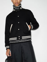 Saint Laurent Logo-Embroidered Wool Jacket