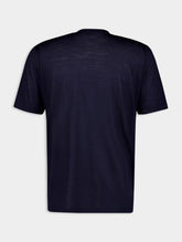Saint Laurent Logo-Embroidered Wool-Silk Blend T-Shirt