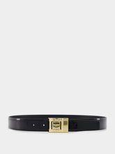 Saint Laurent Logo-Engraved Leather Belt
