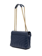 Saint Laurent Loulou Navy Small Shoulder Bag