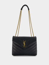 Saint Laurent Loulou Black Small Shoulder Bag