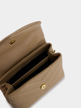 Saint Laurent Toy Loulou Leather Beige Bag