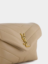 Saint Laurent Toy Loulou Leather Beige Bag