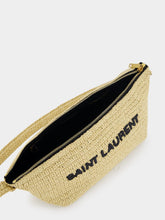 Saint Laurent Woven Raffia Shoulder Bag
