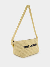 Saint Laurent Woven Raffia Shoulder Bag