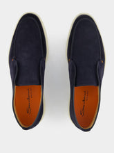 Santoni Almond-Toe Suede Boots