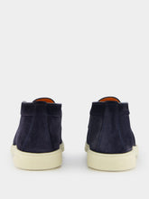 Santoni Almond-Toe Suede Boots