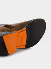 Santoni Camel Leather Knee-High Boots