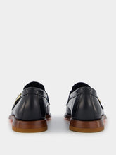 Santoni Double-Buckle Leather Loafers