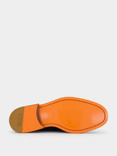 Santoni Double-Buckle Leather Loafers