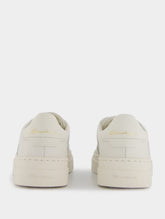 Santoni Double Buckle Leather Sneakers