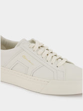 Santoni Double Buckle Leather Sneakers
