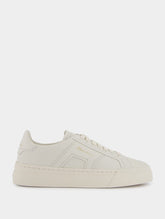 Santoni Double Buckle Leather Sneakers