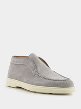 Santoni Grey Desert Leather Boots