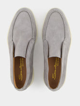 Santoni Grey Desert Leather Boots