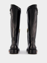 Santoni Knee-Length Leather Boots
