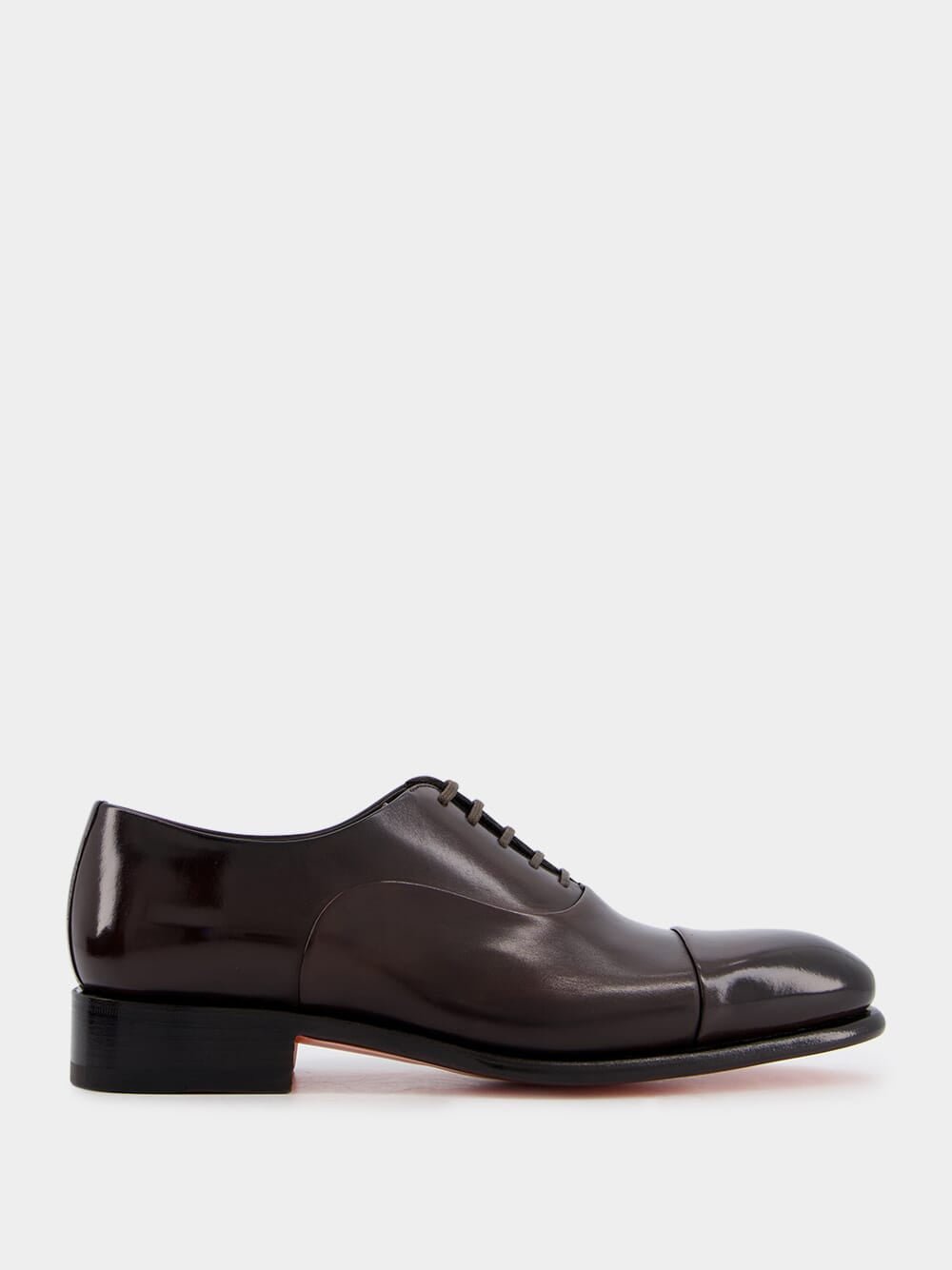 Santoni Leather Oxford Shoes Brown w/A Classic Tapered 