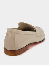 Santoni Leather Penny Loafers