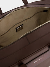 Santoni Logo-Stamp Leather Weekend Bag