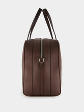 Santoni Logo-Stamp Leather Weekend Bag