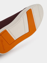Santoni Textured-Leather Low-Top Sneakers