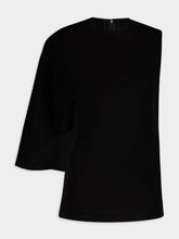 Stella McCartney Black One-Shoulder Top