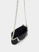 Stella McCartney Falabella Mini Crystal-Embellished Satin And Mesh Shoulder Bag