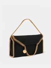 Stella McCartney Falabella Fold-Over Black Tote Bag