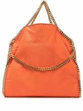 Stella McCartney Falabella Fold-Over Orange Tote Bag