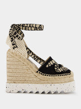Stella McCartney Gaia Canvas 140mm Wedge Espadrilles