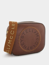 Stella McCartney Brown Logo Mini Camera Bag