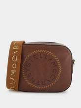 Stella McCartney Brown Logo Mini Camera Bag