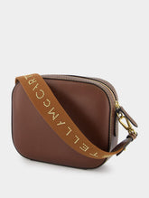 Stella McCartney Brown Logo Mini Camera Bag