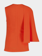 Stella McCartney Orange One-Shoulder Top