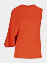 Stella McCartney Orange One-Shoulder Top