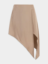 Stella McCartney Satin-Finish Asymmetric Hem Skirt