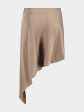 Stella McCartney Satin-Finish Asymmetric Hem Skirt