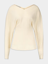 Stella McCartney Stitched V-Neck Long-Sleeve Blouse