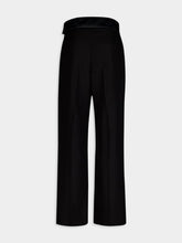 Stella McCartney Wide Leg Tuxedo Wool Trousers