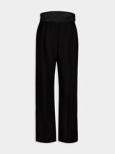 Stella McCartney Wide Leg Tuxedo Wool Trousers